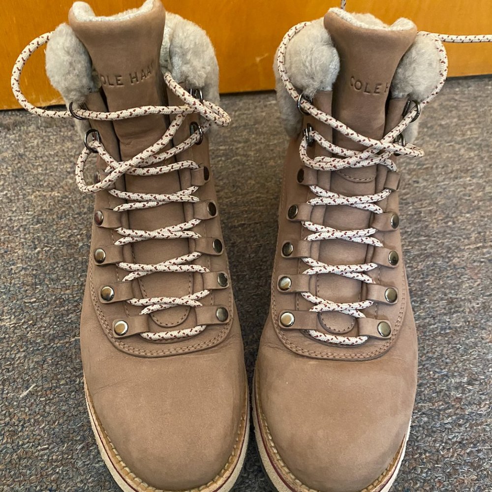 Cole Haan Women's Brown Hike Boots - Picture 2 of 4